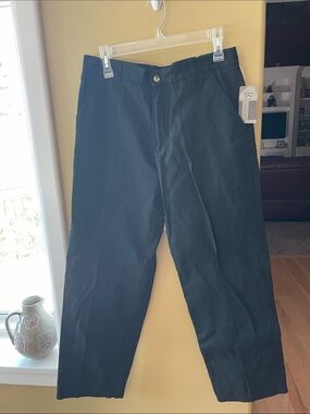 NWT R&R Casuals Classic Men's Black Chino Pants-Straight Fit-100% Cotton